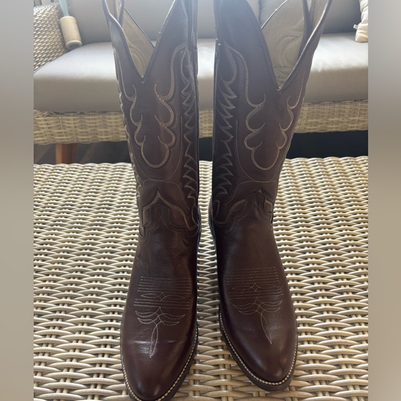 Abilene‎ Genuine Leather Mens Wide Cowboy Boots size 8EE